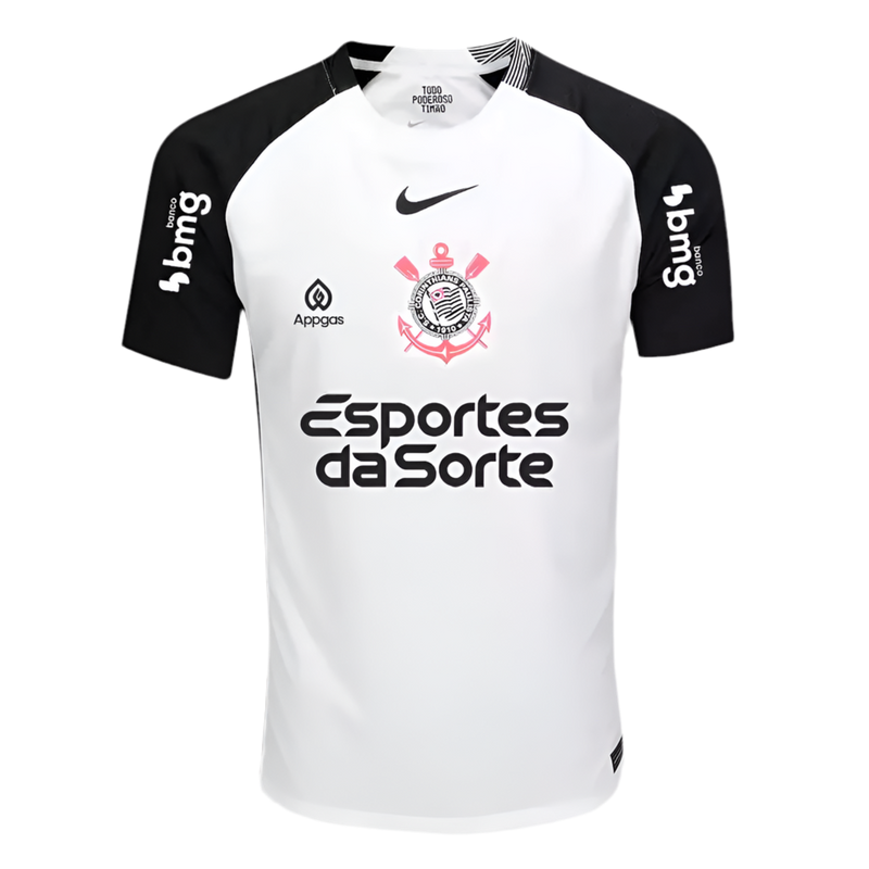 Camisa Corinthians I 25/26 + Patrocínios - Versão - Jogador