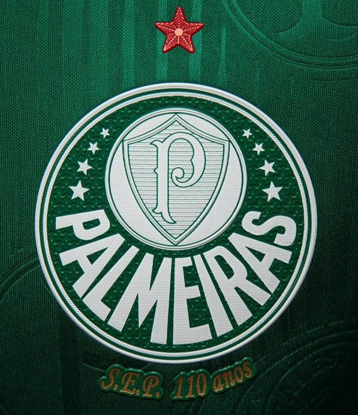 Camisa Palmeiras I 24/25 + Patrocínios + Patch Campeão 2023 - Versão - Jogador