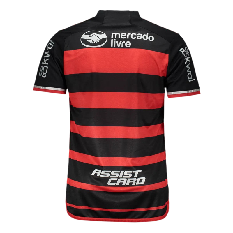 Camisa Flamengo I 24/25 + Patrocínios + Patch Campeão 2024 - Versão - Torcedor