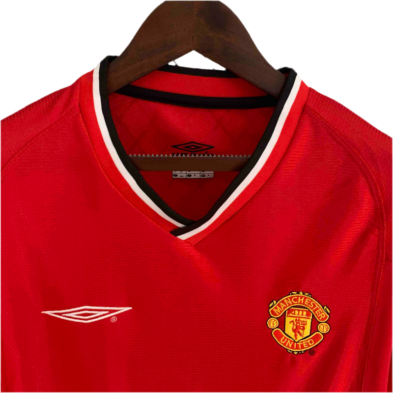 Camisa Manchester United I 01/02 - Versão - Retrô