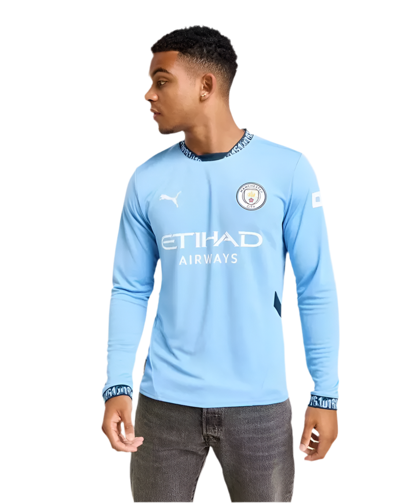 Camisa Manchester City I 24/25 - Versão Player - Manga Longa