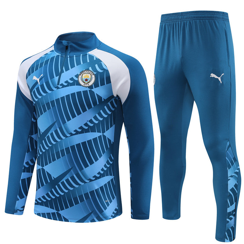 Conjunto Manchester City 23/24 - Versão - Agasalho