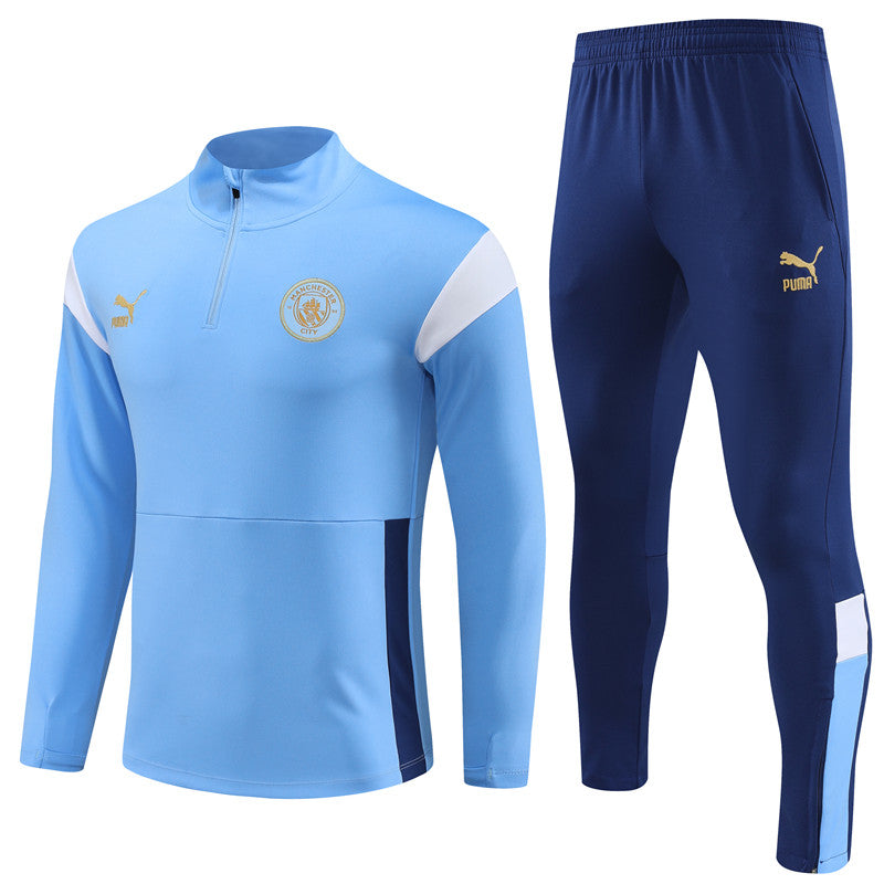 Conjunto Manchester City 23/24 - Versão - Agasalho