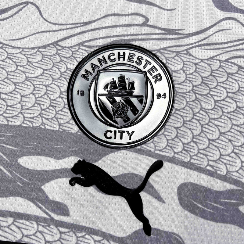 Camisa Manchester City Edição Especial Dragão de Madeira 24/25 - HAALAND N°9 - Versão - Torcedor