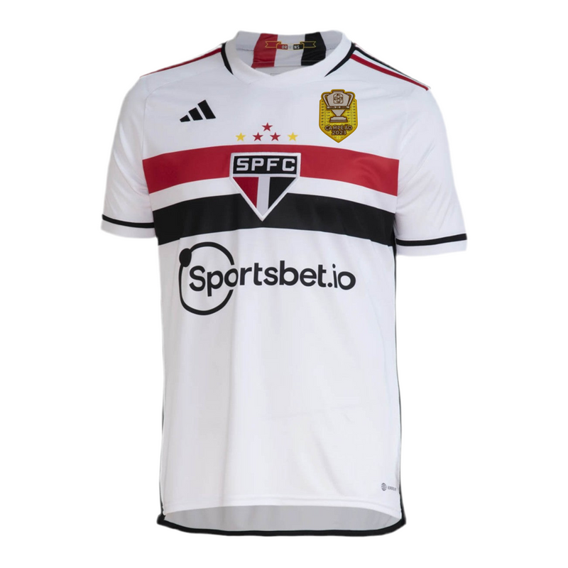 Camisa São Paulo I 23/24 + Patch Campeão 2023 - Versão - Torcedor