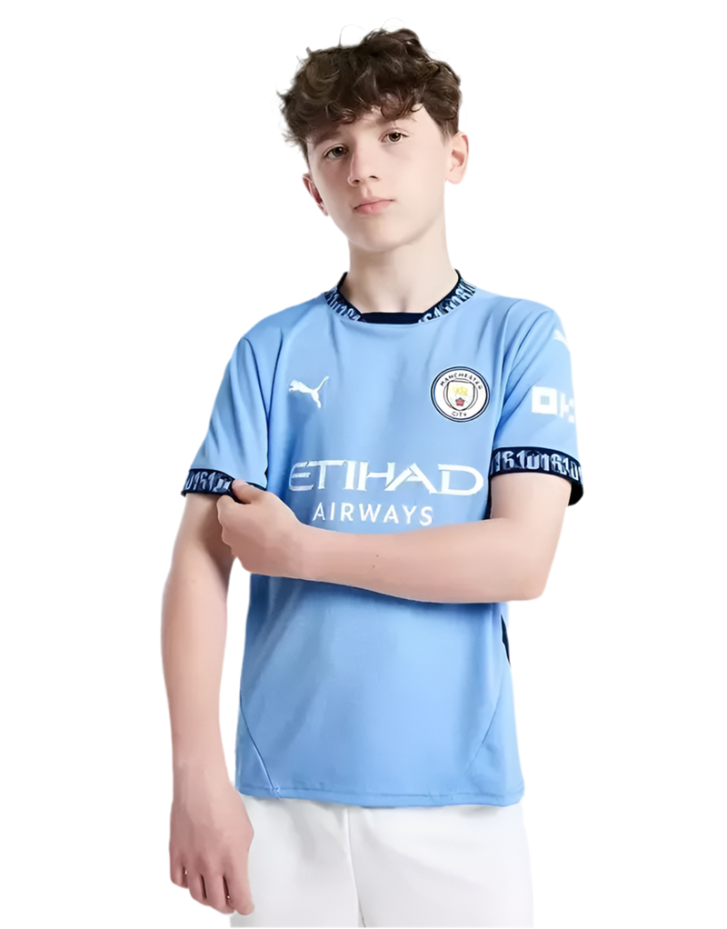 Conjunto Manchester City I 24/25 - Versão - Infantil