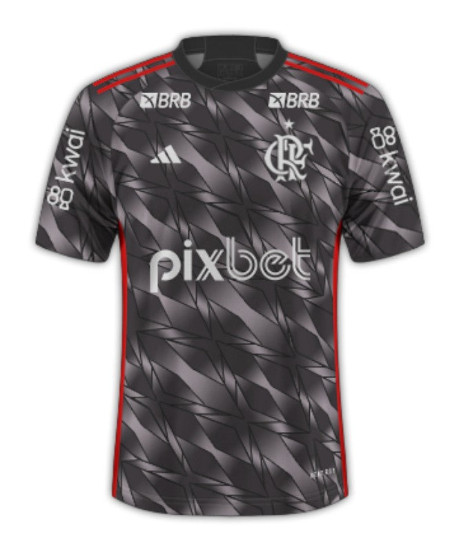 Camisa Flamengo III 24/25 + Patrocínios - Versão - Torcedor