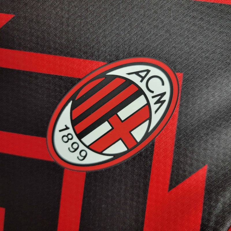 Camisa Milan Pré Jogo 23/24 - Versão - Torcedor