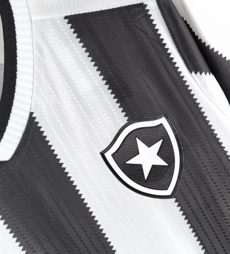 Camisa Botafogo I 24/25 + Patch Campeão Libertadores 2024 - Versão - Torcedor