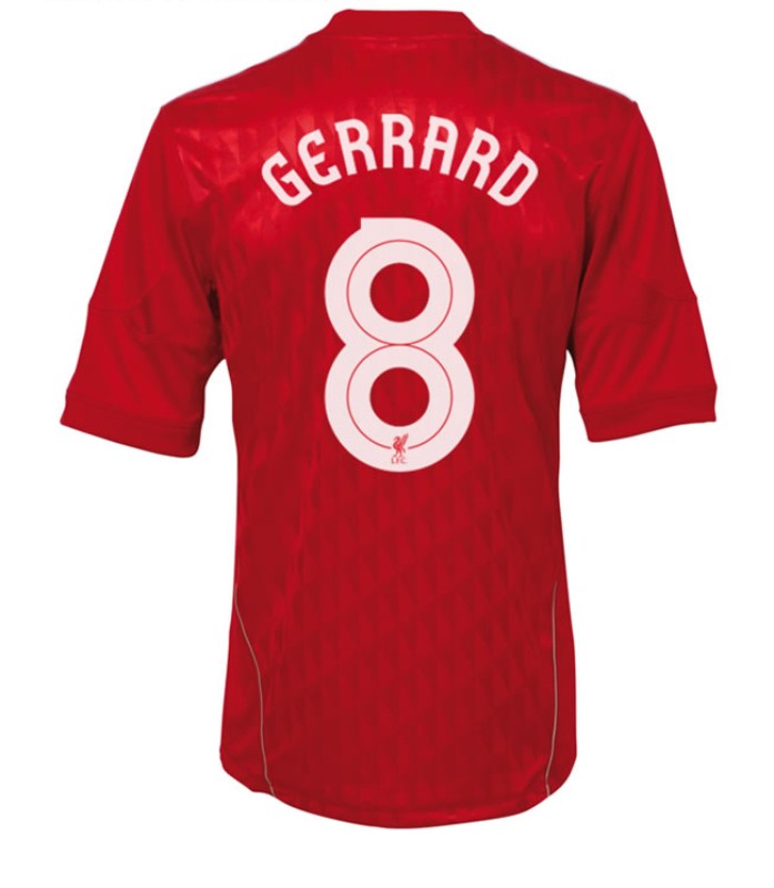 Camisa Liverpool I 11/12 - GERRARD N°8 - Versão - Retrô