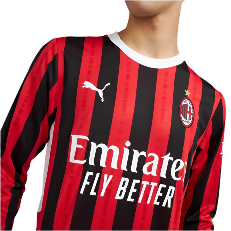 Camisa Milan I 24/25 - Versão - Manga Longa