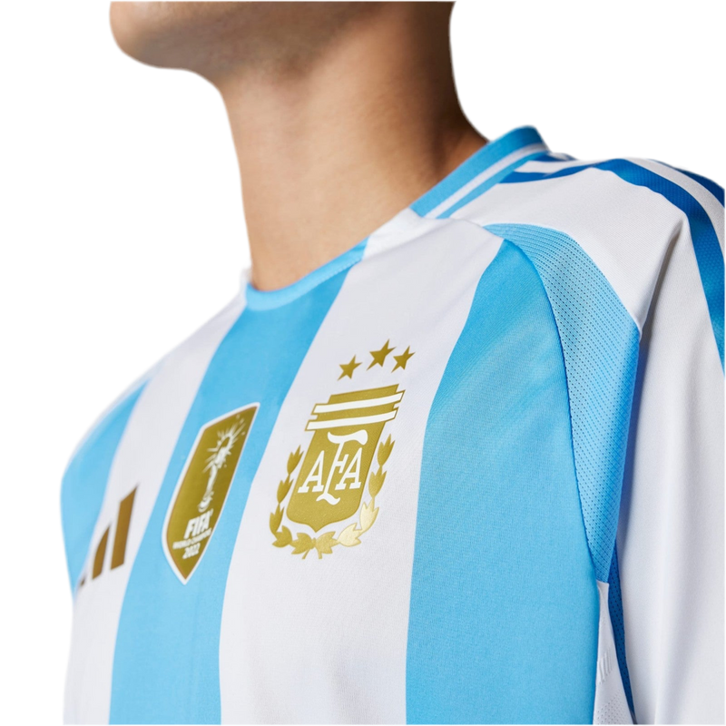 Camisa Argentina I 24/25 + Patch Copa 2022 - Versão - Jogador