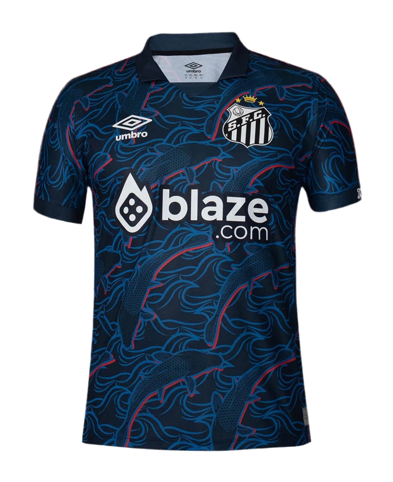 Camisa Santos III 23/24 + Patrocínios - Versão - Torcedor