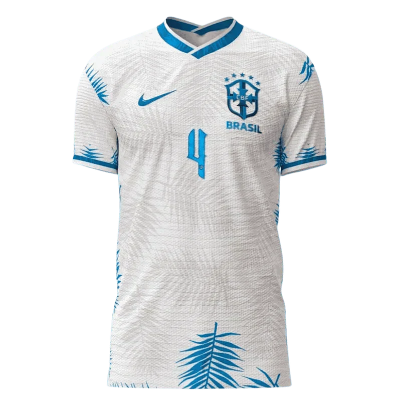 Camisa Brasil Edição Especial Conceito Tropical N°4 22/23 - Retrô - Versão - Jogador