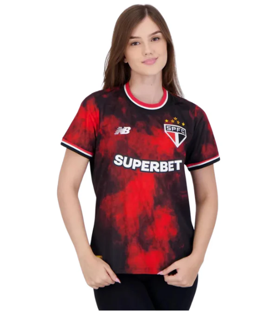 Camisa São Paulo III 24/25 + Patrocínio - Versão - Feminina