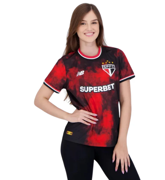 Camisa São Paulo III 24/25 + Patrocínio - Versão - Feminina