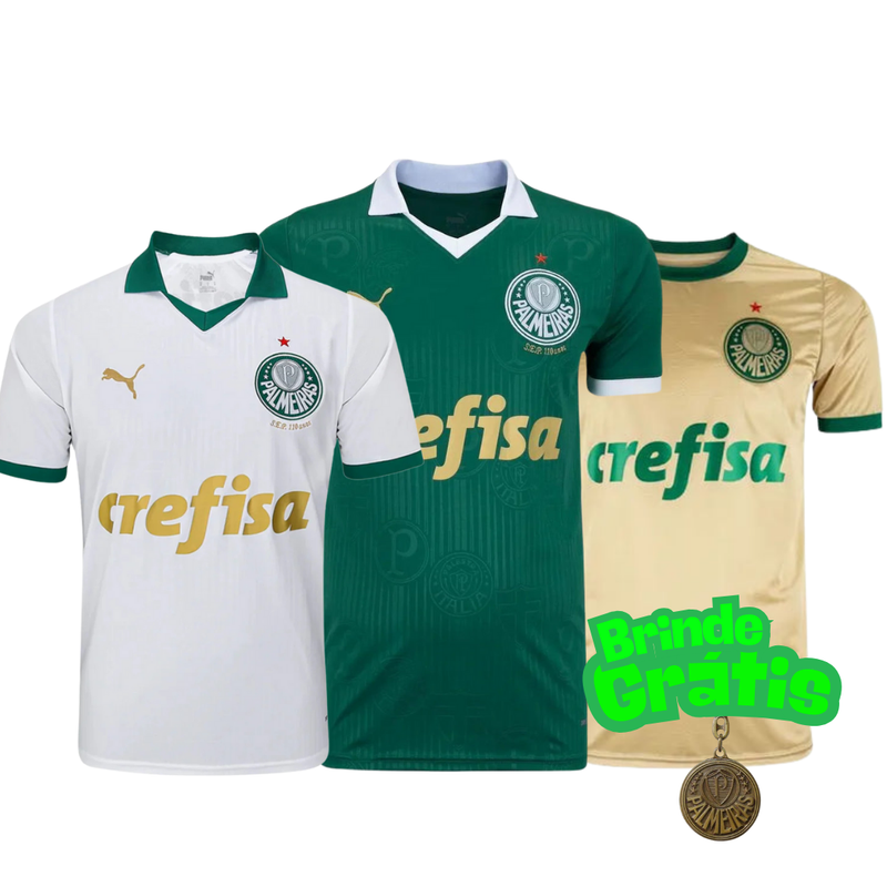 Kit Palmeiras I, II, III 24/25 + Brinde - Versão -  Kit Torcedor