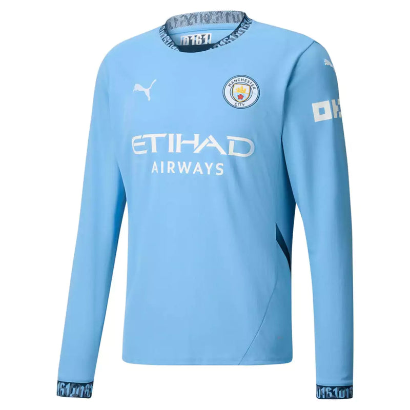 Camisa Manchester City I 24/25 - Versão Player - Manga Longa