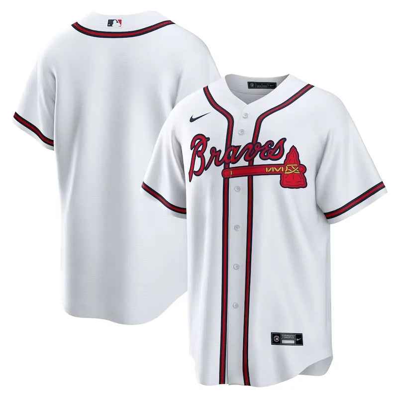 Camisa MLB Atlanta Braves Nike I Torcedor Masculina Branca