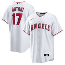 Camisa MLB Los Angeles Angels I Nike Torcedor Masculina Branca Shohei Ohtani 17