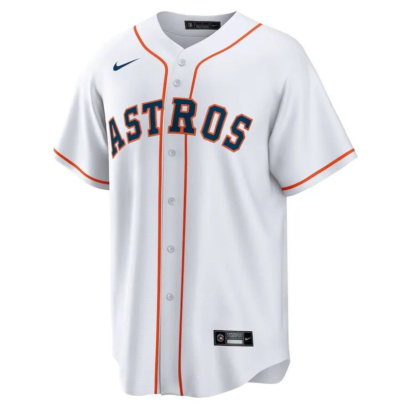 Camisa MLB Houston Astros Nike White Home Torcedor Masculina Branca