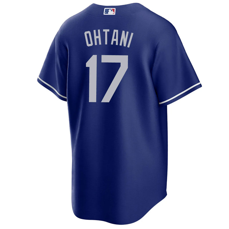 Camisa MLB Los Angeles Dodgers Alternate Nike Torcedor Masculina Azul Shohei Ohtani 17