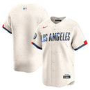 Camisa MLB Los Angeles Dodgers City Connect Nike Torcedor Masculina Bege