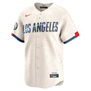 Camisa MLB Los Angeles Dodgers City Connect Nike Torcedor Masculina Bege