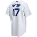 Camisa MLB Los Angeles Dodgers I Nike Torcedor Masculina Branca Shohei Ohtani 17