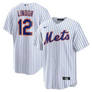 Camisa MLB New York Mets Nike I Torcedor Masculina Listrada Francisco Lindor 12