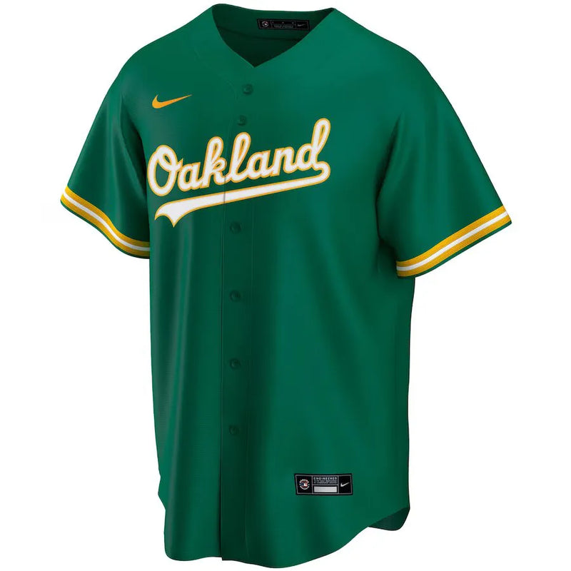 Camisa MLB Oakland Athletics Nike Alternate Torcedor Masculina Verde