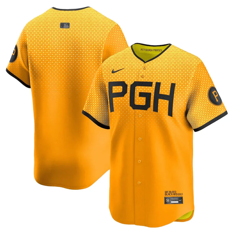 Camisa MLB Pittsburgh Pirates Nike Gold City Connect Torcedor Masculina