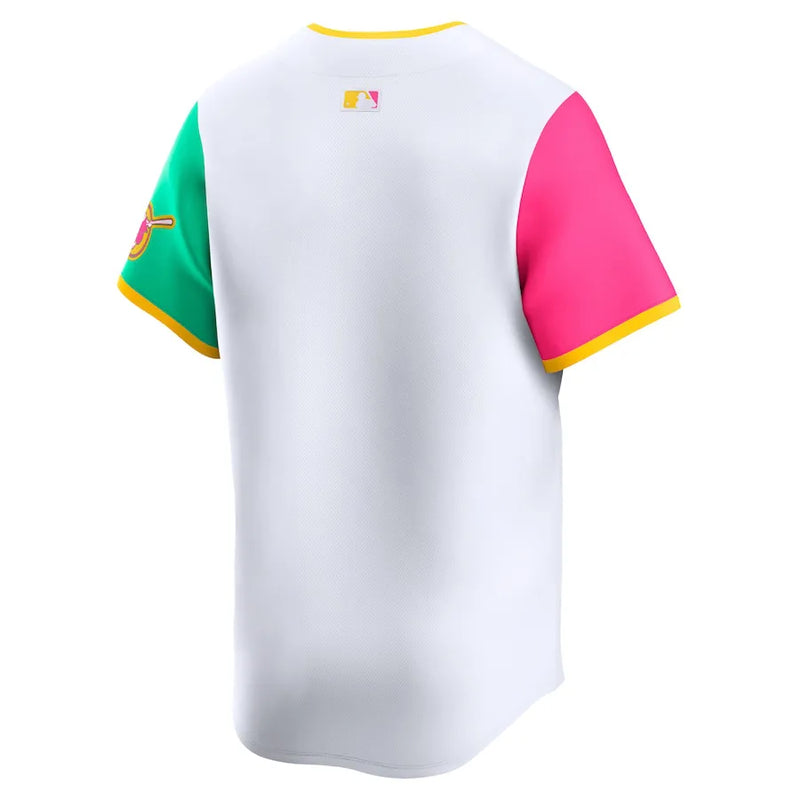 Camisa MLB San Diego Padres Nike City Connect Torcedor Masculina Branca