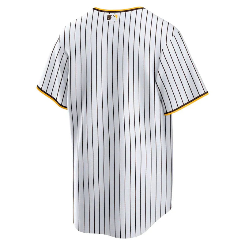 Camisa MLB San Diego Padres Nike Home Torcedor Masculina Listrada Branca