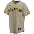 Camisa MLB San Diego Padres Nike Raod Torcedor Masculina Listrada Marrom