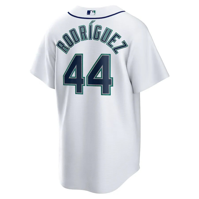 Camisa MLB Seattle Mariners Nike Home Torcedor Masculina Branca Julio Rodriguez 44