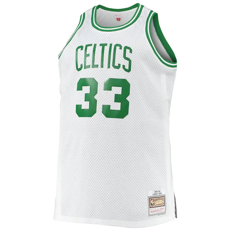 Regata NBA Boston Celtics 1985/86 Mitchell & Ness Hardwood Classics Swingman Larry Bird 33 Branca