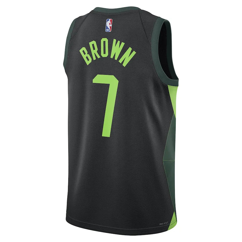 Regata NBA Boston Celtics 24/25 Nike City Edition Swingman Jersey Jaylen Brown 7 Preta