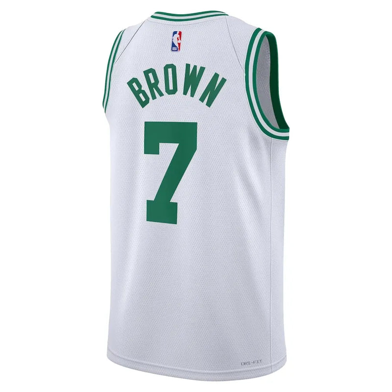 Regata NBA Boston Celtics Nike Association Edition Swingman Jersey Branca Jaylen Brown 7