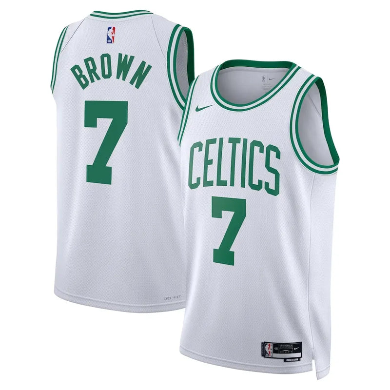 Regata NBA Boston Celtics Nike Association Edition Swingman Jersey Branca Jaylen Brown 7