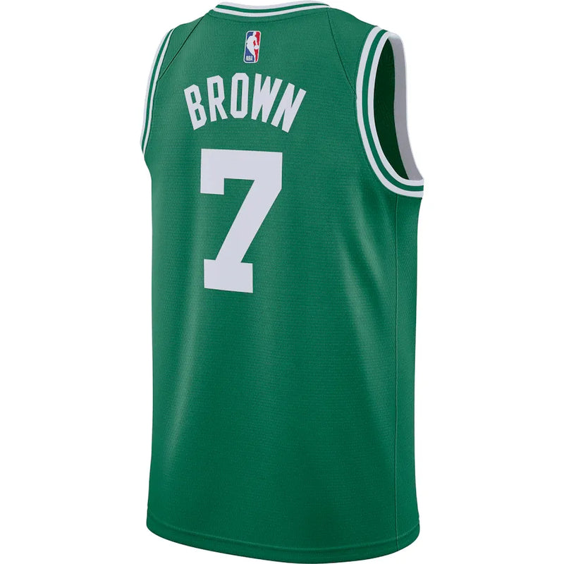 Regata NBA Boston Celtics Nike Icon Edition Swingman Jersey Verde Jaylen Brown 7
