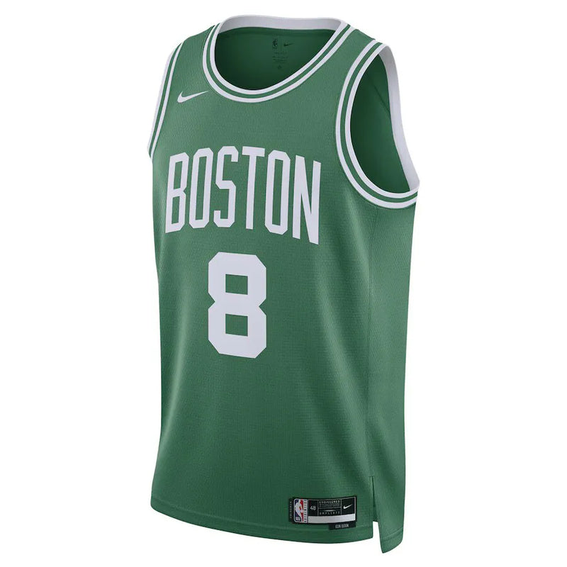 Regata NBA Boston Celtics Nike Icon Edition Swingman Jersey Verde Kristaps Porzingis 8