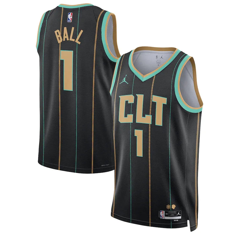 Regata NBA Charlotte Hornets Jordan City Edition Swingman Jersey 22/23 LaMelo Ball 1
