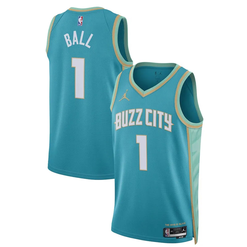 Regata NBA Charlotte Hornets Jordan City Edition Swingman Jersey 23/24 LaMelo Ball 1