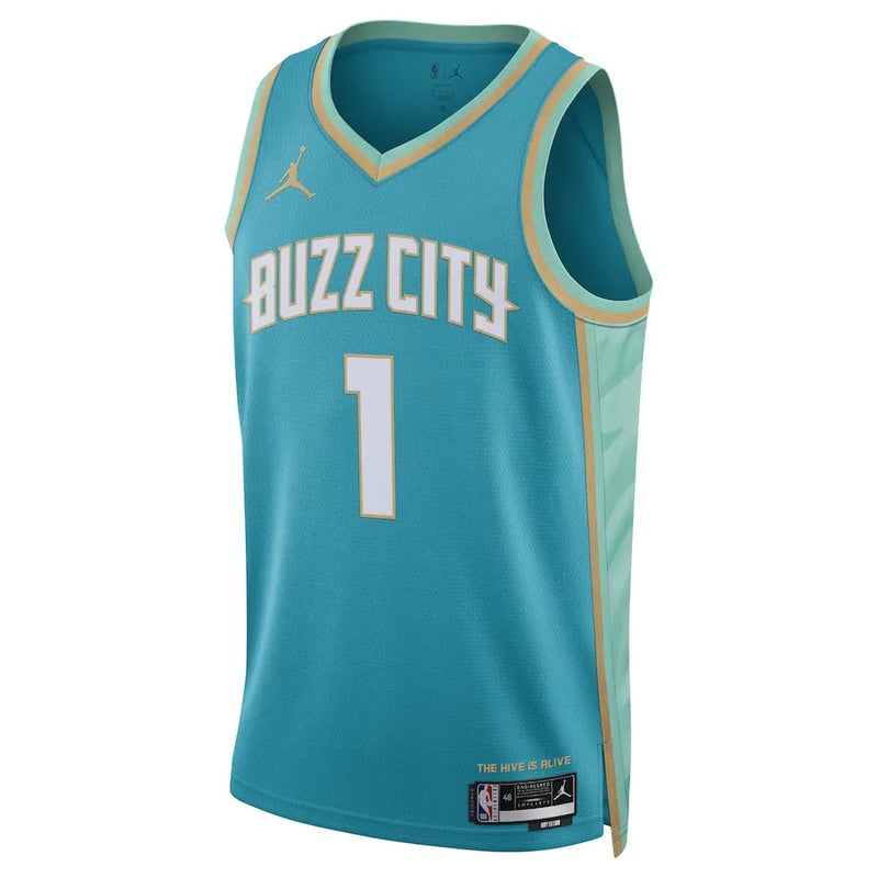 Regata NBA Charlotte Hornets Jordan City Edition Swingman Jersey 23/24 LaMelo Ball 1