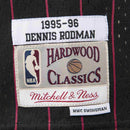 Regata NBA Chicago Bulls Mitchell & Ness Retrô 95/96 Hardwood Classics Rodman 91 Listrada