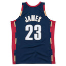 Regata NBA Cleveland Cavaliers 2008/09 Mitchell & Ness Hardwood Classics Swingman Azul Marinho LeBron James 6