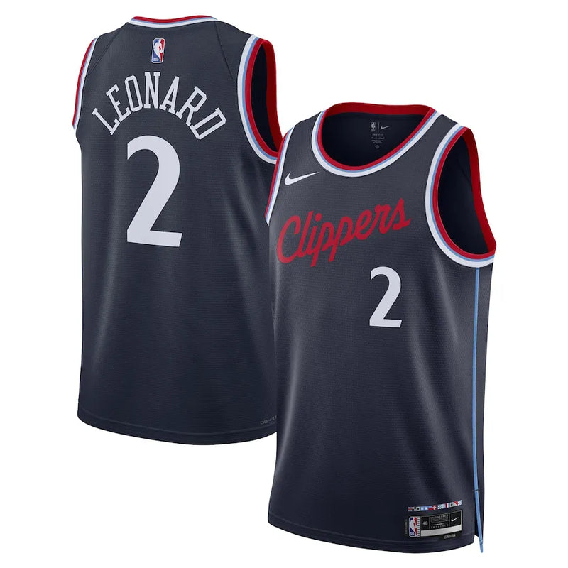 Regata NBA Los Angeles Clippers 24/25 Nike Icon Edition Jersey Kawhi Leonard 2 Navy
