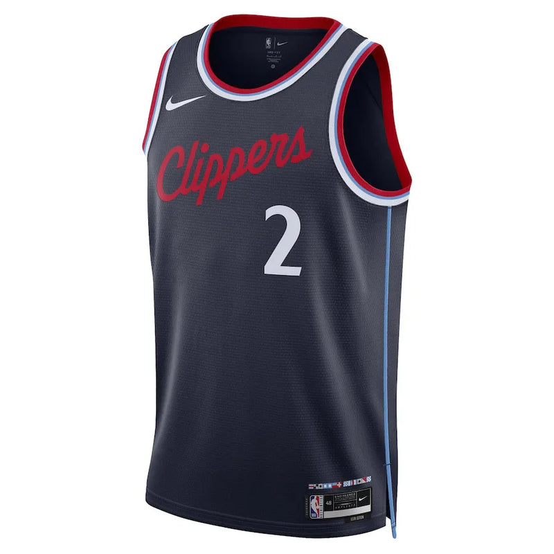 Regata NBA Los Angeles Clippers 24/25 Nike Icon Edition Jersey Kawhi Leonard 2 Navy
