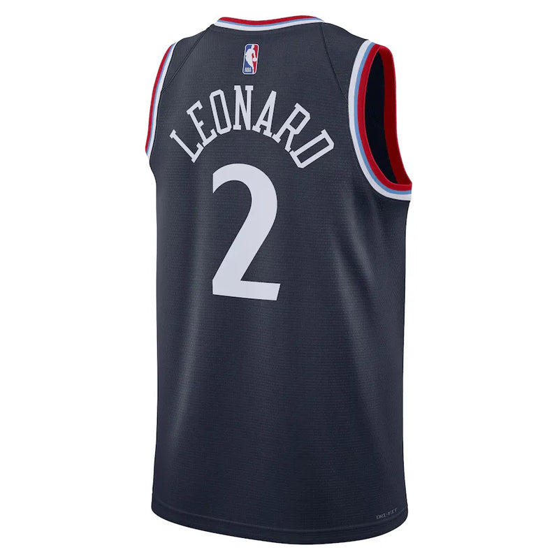 Regata NBA Los Angeles Clippers 24/25 Nike Icon Edition Jersey Kawhi Leonard 2 Navy